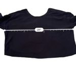 Aerie  Terry Cloth Muted Black‎ Long Sleeve Cinch Pullover Sweater Sz XS NEW Photo 9