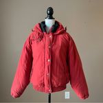 J.Crew | Red Down Filled Bomber Coat Sz M Photo 1