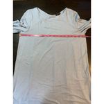 J Jill Wearever Collection Dress Medium Blue Long Sleeve Stretch‎ Casual READ Photo 6