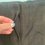 Women's Brown Plaid Straight Leg Crop Pants Size 16 Photo 3