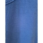 Bershka  Ribbed Cropped Long Sleeve Top Royal Blue Women's Size L Photo 1