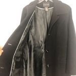 Braetan Women's Button Down Black Trench Coat Size large Photo 5