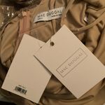 Mac Duggal  Sequin High Neck Sleeveless Column Gown Dress 10907 Taupe 2 Photo 13