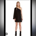 C/MEO COLLECTIVE white Static Space Long Sleeve Mini Dress Photo 11