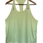 Nike Running Tank Top Womens XL Yellow Dri Fit Mesh Racerback Athletic Photo 0