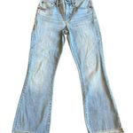 Madewell Cai Demi-Boot Cut Jeans Pants Light Wash High Low Raw Hem Size 26 Women Photo 0