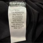 EVRI NWT Sleeveless Little Black Dress Womens Plus Size 0X Black FauxSuede Panel Photo 8