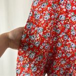 Circles 'N Sand | Vintage Floral Red Button Short Sleeve Romper M Size M Photo 3