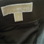 Michael Kors  colorblock ponte skirt brown herringbone with gold zipper size 2 Photo 1