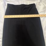 Alice + Olivia  Air Size 6 Black Midi Skirt W Front Slit And Built In Shapewear Photo 5