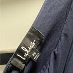 Lulus  RUCHED A-LINE CHIFFON MAXI Dress, New with Tags, Navy Photo 4