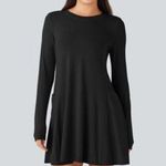 Old Navy Dark Green Long Sleeve Dress Photo 0