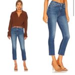 MOTHER Mid Rise Dazzler Ankle Fray 25 Opposites Attract Stretch Retail $238 Blue Photo 2