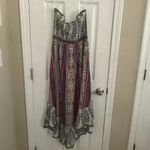 Angie  Dress Women's Colorful Strapless (smocked upper) Pull On Boho vibe, A67 Photo 1