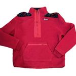 Vineyard Vines Apres Tartan Supershep Shep Shirt Fleece Red Sherpa Size Medium Photo 0
