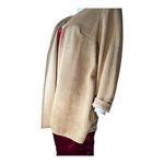 Onyx Nite by Wendye Chaitin gold shimmer open cardigan womens size 10​​ Gray Size M Photo 4