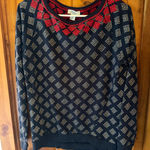 Lucky‎ Bliss Womens Small Long Sleeve Embellished Pullover Top Black Photo 0