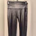 Spanx  By Sara Blakely Legging Womens Black Faux Leathers in Black Stretch Size S Photo 5