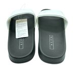 Asifn Womens Slide Sandals Rubber Slip On Black White Size 11 Photo 2