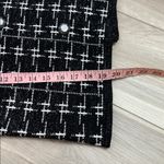 ZARA jewel button double breasted metallic thread knit blazer jacket medium Photo 8