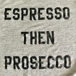 Old Navy Espresso Then Prosecco Gray Graphic Tee, Vintage Wash sz. XS Photo 10