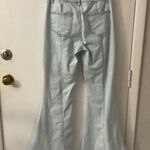 Rue 21 Blue Light Wash Bellbottoms Size 7 (Juniors) Flaws 70s Costume Cosplay Photo 2