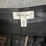 Cloth & Stone  Margo Zip Black Leather Mini Skirt Size 29 Photo 8