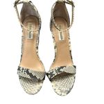 Steve Madden Chunky Wedge Snakeskin Heels Open Toe Size 8 Photo 1