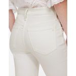 Madewell Kick Out Crop Jeans Pure White Stretch Mid Rise Flare Denim US 25 NWT Photo 4