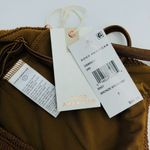 Good American  Crinkle Always Fit Twist Bikini Top Textured Bronze Brown 7 US 4XL Photo 5