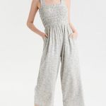 American Eagle White, Stripe, Knit Jumpsuit,  Photo 0