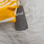 Aerie  Womens Bikini Top Yellow Striped Square Neck Adjustable Strap Swimwear NWT Photo 6