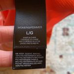 The North Face Women's Cycling Jersey Size Large Short Sleeve Orange Flowers UPF 30 Photo 8