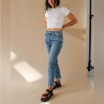 AGOLDE  Riley Jeans size 30 High Rise Cropped Raw Hem‎ Photo 7