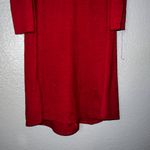Hype Burgundy Cold Shoulder Ribbed Knit Long Sleeve Mini Dress Women’s S Red Photo 3
