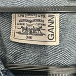 Ganni  X LEVI'S Ruffle-trimmed cotton and hemp-blend denim shirt dress Photo 5