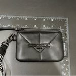 Karl Lagerfeld Paris Quilted Black Faux Leather Lanyard Wallet Photo 3