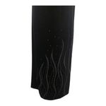 Vintage 90's Jeffery & Dara long black velvet sleeveless dress w beading size 8 Photo 8