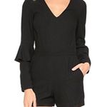 Club Monaco BODENA BLACK VNECK ROMPER 2 Photo 0