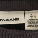 DKNY Jeans Dark Gray Top Small Photo 3