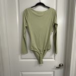 Saltwater Luxe  Green Ribbed Long Sleeve‎ Bodysuit Size Small NWT Photo 2