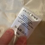 ANINE BING  Tweed Herringbone Blazer Women’s Size Medium Tan Cream Double‎ Breast Photo 8