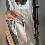 Anthropologie  Daily Practice layered onesie romper tank sleeveless pockets beige Photo 6