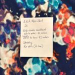 a.n.a . 2X Navy Print Maxi Skirt Photo 4