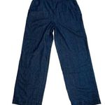 Who What Wear Blue Chambray Paper Bag Waist High Rise Wide Leg Jeans Size 14 Photo 0