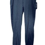 NYDJ Charcoal Diamond Printed Tummy Control Pull-On High Rise Pants Size 2 NWT Photo 2