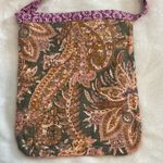 VAN RYZIN DESIGN FLORAL DESIGN CROSSBODY ADJUSTABLE STRAPS ONE POCKET ON FRONT Tan Photo 6