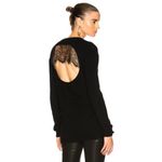L'Agence  Antonio Lace Open Back Wool Sweater Black size XS Photo 8