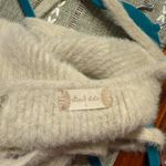 Altar'd State Fuzzy Ivory Knit Sweater Tank Top - Size Large Photo 3