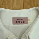 Mimi Muse Bea Collar Cropped Doll Blouse Size XS in White Photo 1